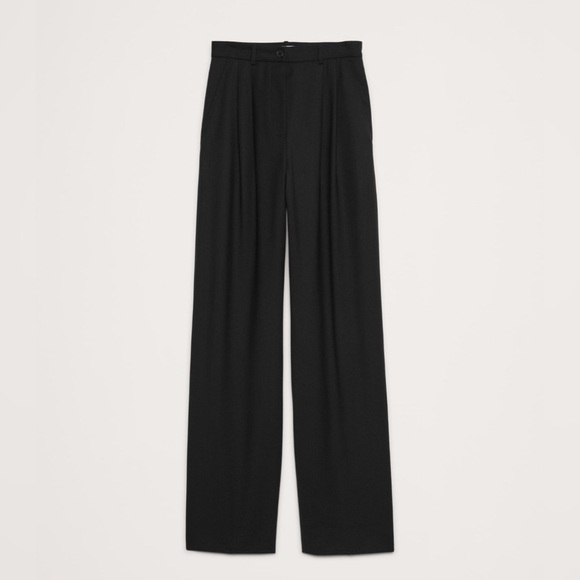 NWT! Banana Republic Black SOHO High-Rise Wide-Leg Wool Pant - Multiple🤎 - Picture 10 of 16